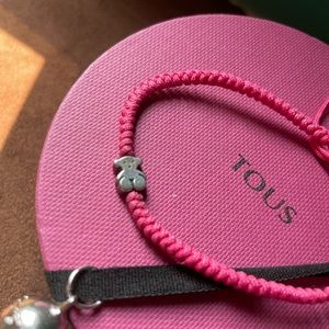 Tous pink steel Tous Bear braided.